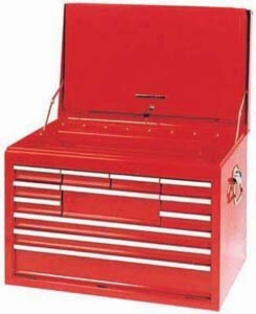 Picture of TOOLBOX TBT3012-X (TB2100BBSA) RED 12 DRAWER TOP BOX BALL BEARING SLIDES