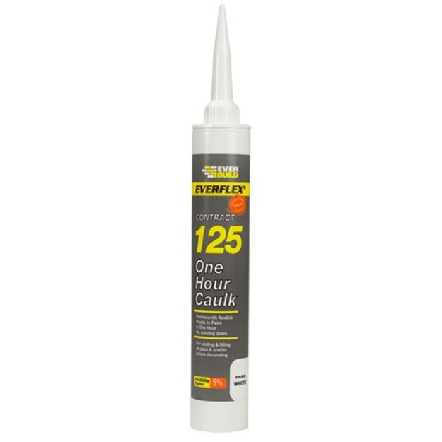 Picture of EVERBUILD WHITE 125 ONE HOUR CAULK