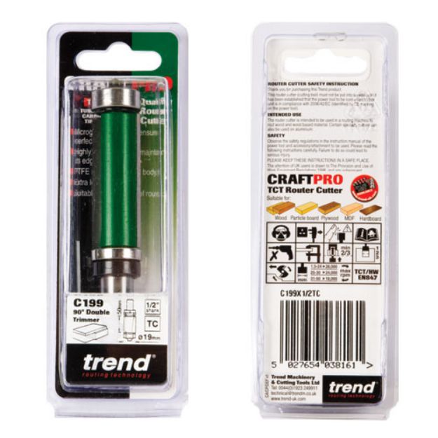 Picture of TREND C199 DOUBLE GUIDED TRIMMER TWO FLUTE