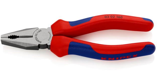 Picture of Knipex Combination pliers polished with multi component handle 160mm 03 02 160 