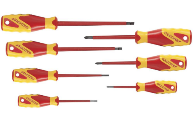 Picture of GEDORE 2170-2160 PH-077 VDE 3C SCREWDRIVER SET (7PCS)