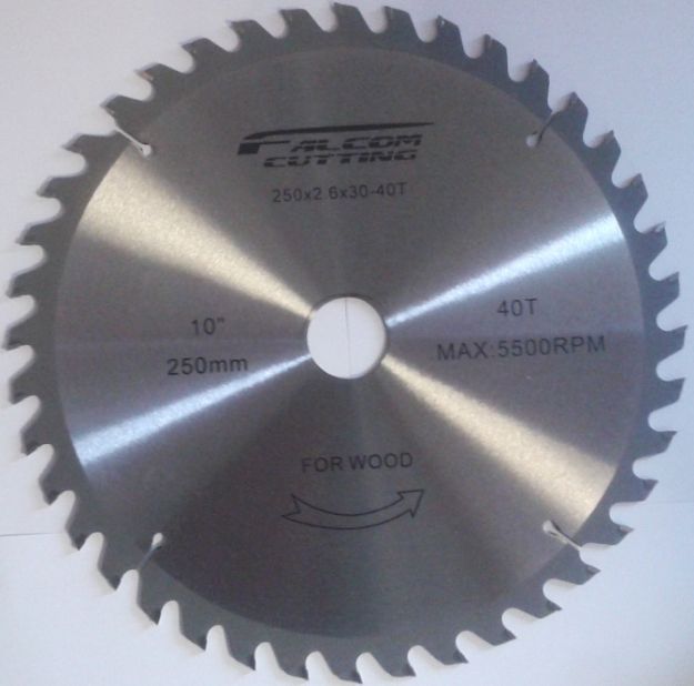 Picture of FALCOM 250x2.6x30mm Z-40 TCT BLADE