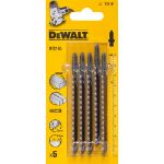 Picture of Dewalt DT2165 Pkt 5 Jigsaw Blades T101B Wood & PVC (Full Length 100mm)