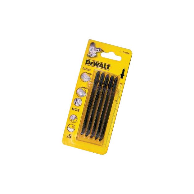 Picture of Dewalt DT2160 Pkt 5 Jigsaw Blades T118A Metal (Full Length 76mm)