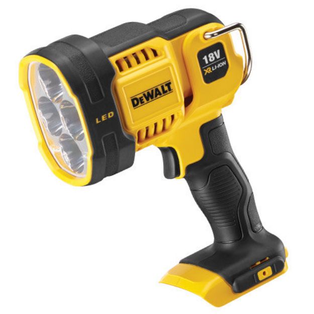 Picture of Dewalt DCL043 18V XR Led Pivot Spotlight 120-1000 lumen 600gram Bare Unit 