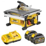 Picture of DEWALT DCS7485T2 54V XR Table Saw Flexvolt 210mm c/w box, charger, 2 x DCB546 6.0ah Li-ion FLEXVOLT BATTERIES + + Claim free 9AH XR FLEXVOLT Battery