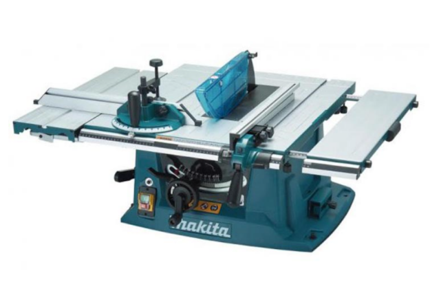 Picture of Makita MLT100N 110v 1500w 10'' 260mm Table Saw 4500rpm Cutting Depth 93mm @ 90° - 64mm @ 45° Blade 260x30mm 610x590mm Table 34.1kg