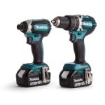 Picture of Makita DLX2180TJ Makita 18v Li-ion 5.0Ah Brushless 2 Piece Kit