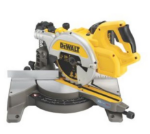 Picture of DEWALT DCS777T2 54V XR Mitre Saw Flexvolt 216mm c/w box, charger, 2 x DCB546 6.0ah Li-ion FLEXVOLT BATTERIES  