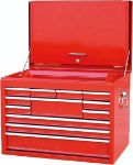 Picture of TOOLBOX TBT3012-X (TB2100BBSA) RED 12 DRAWER TOP BOX BALL BEARING SLIDES