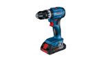 Picture of Bosch 3pc 18v Brushless Combo Kit Includes GSB18V-45 2 Speed Combi Drill GDX18V-200 Impact Driver GWS18V-7 Angle Grinder C/W 2 x 5.0Ah Li-ion Batteries & Charger In Kitbag 0615990N35