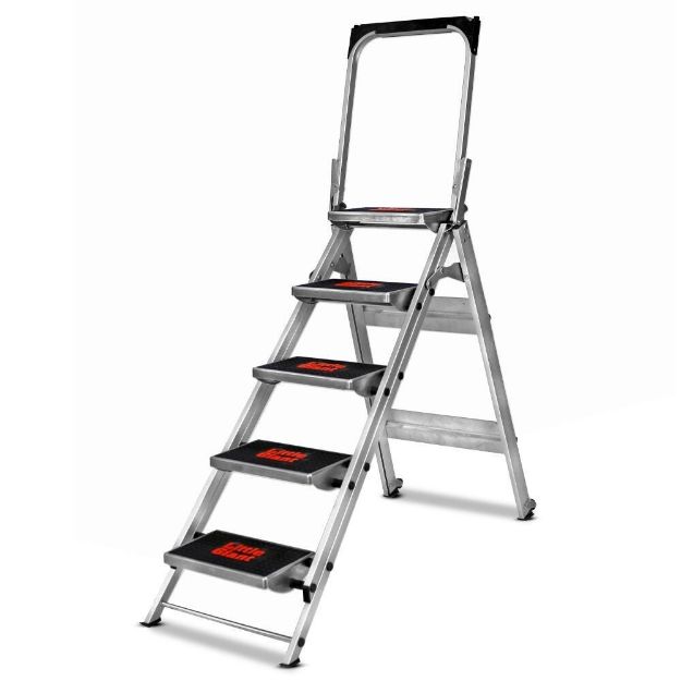 Picture of LITTLE GIANT 5 STEP JUMBO SAFETY LADDER   10510BAEN 
