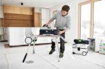 Picture of Festool 577380 CSC SYS 50 EBI-Set Cordless Table Saw with Digital Height & Angle Adjustment,168x20mm Blade, 48mm Cutting Height, 15kg C/W x2 5.0Ah Batteries & Twin Charger In Systainer Box Includes UG-CSC-SYS Underframe Stand
