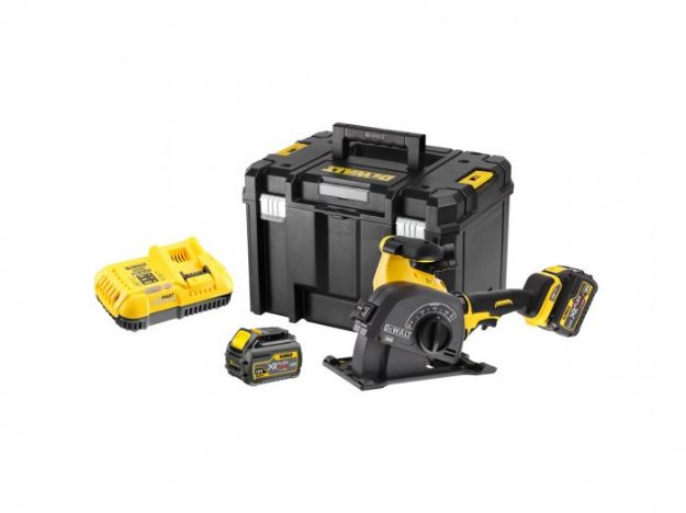 Picture of Dewalt DCG200T2 54V XR Flexvolt Wall Chaser 5'' 125mm C/W 2 x 6.0Ah Batteries & Charger In T-stak Box 