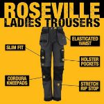 Picture of DEWALT Roseville Slim Fit Ladies Trousers
