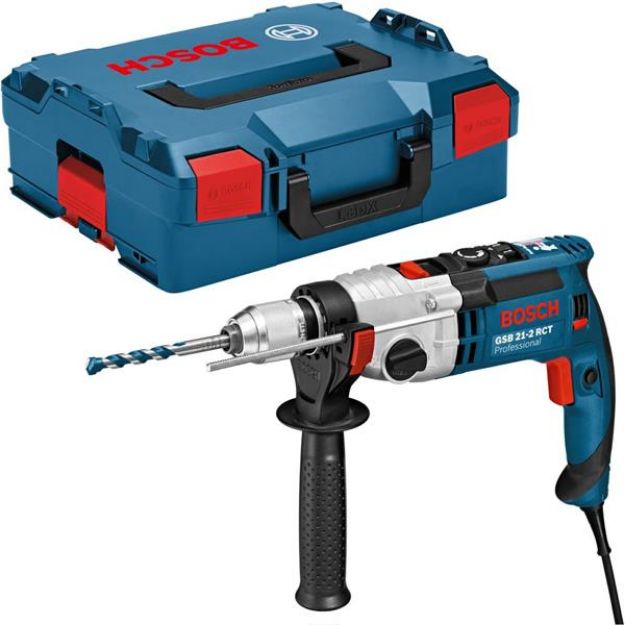 Picture of Bosch GSB21-2RE 220v 1100w 2 Speed Percussion Drill With 13mm Keyless Chuck 0-900-3000rpm 0-15300-51000bpm 40-14.5Nm 2.9Kg   