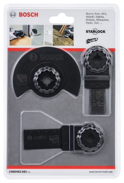 Picture of BOSCH 2608 662 343 3pc Starlock Wood Blade Set 