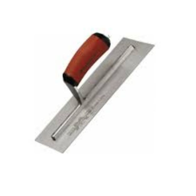 Picture of MARSHALLTOWN MXS13SDH 13''x5'' 11488 MILD STEEL FINISHING TROWEL W/ DURASOFT HANDLE   