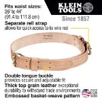 Picture of KLEIN 5420S 2'' HEAVY DUTY IRONWORKERS LEATHER BELT 32" TO 34" WAIST