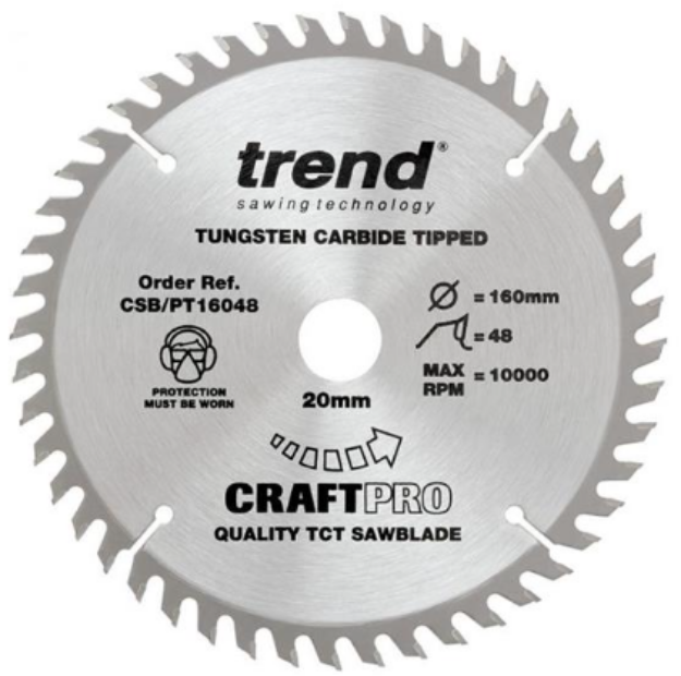 Picture of Trend CRAFT SAW BLADE 160MM X 48T X 20MM