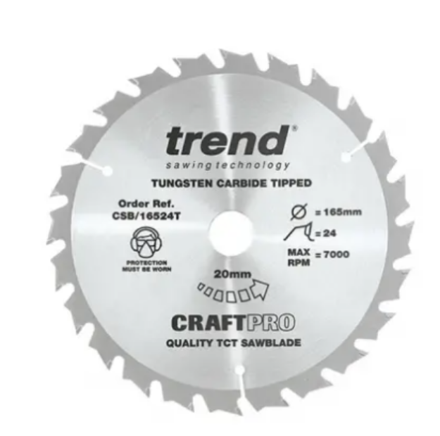 Picture of Trend CRAFT SAW BLADE 165 X 24T X 10 THIN