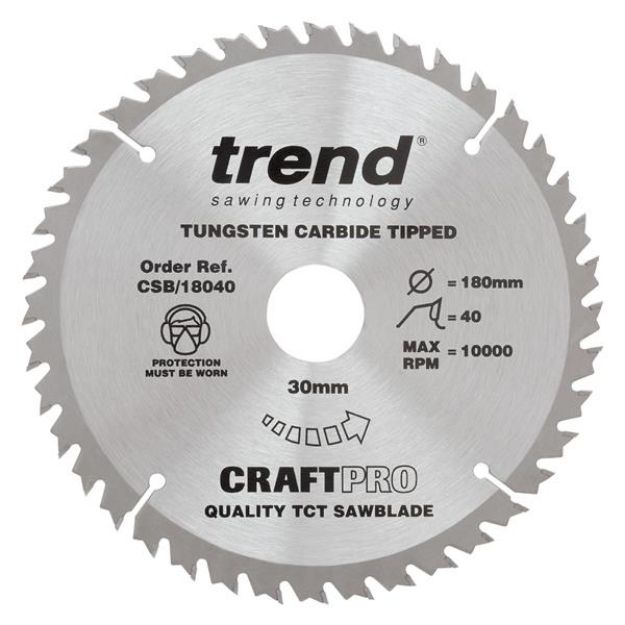 Picture of Trend CRAFT SAW BLADE 180MM X 24T X 30MM