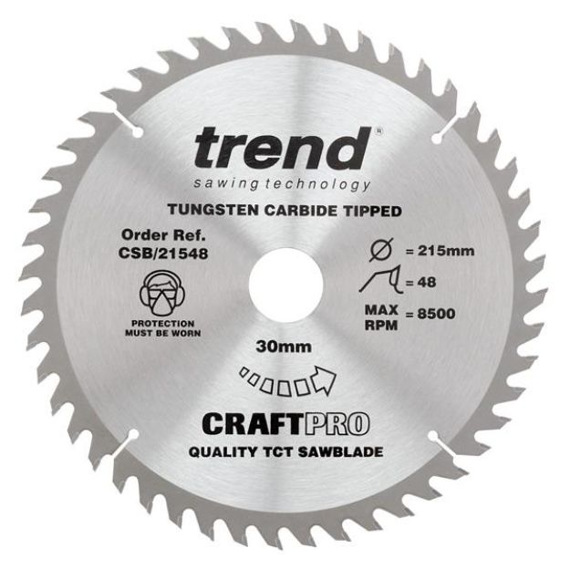 Picture of Trend CRAFT SAW BLADE 215MM X 48T X 30MM