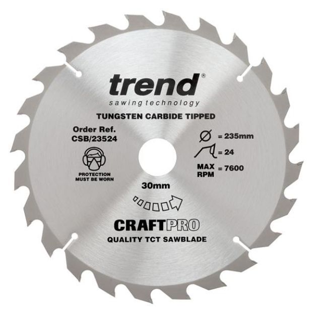 Picture of Trend CRAFT SAW BLADE 235MM X 24T X 30MM