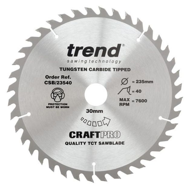 Picture of Trend CRAFT SAW BLADE 235MM X 40T X 30MM