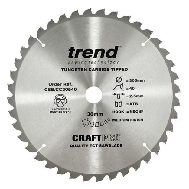 Picture of Trend CRAFT SAW BLADE 300MM X 48T X 30MM