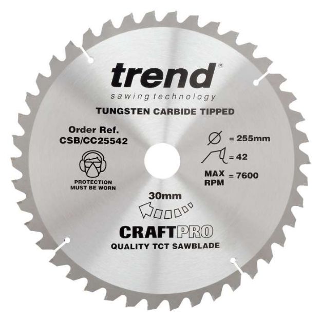 Picture of Trend CRAFT BLADE CC 255MM X 42T X 30MM