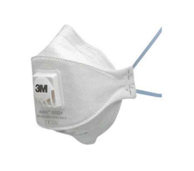 Picture of 3M 9322+ FFP2 Particulate Respirator Mask Disposable With Valve Fine Dust&Oil & Water Based Mists   