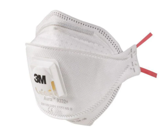 Picture of 3M 9332+ FFP3 PARTICULATE RESPIRATOR MASK VALVED