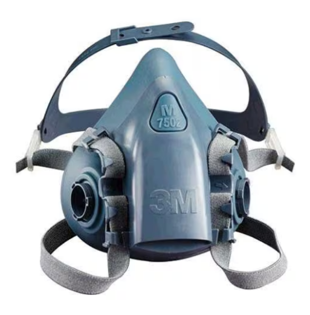 Picture of 3M 7503 Lge 7500Series Reusable Silicone Halfmask W/ Cool Flow Exhalation Valve   