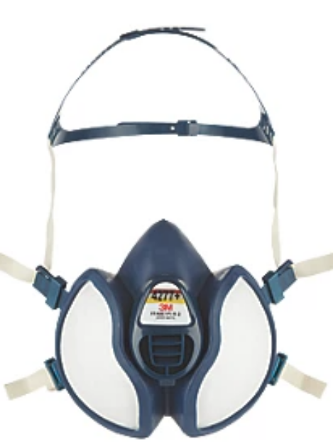 Picture of 3M 4277+ DISPOSABLE HALF RESPIRATOR MASK FOR DUST, FUMES, ORGANIC VAPOURS & ACID GASES 