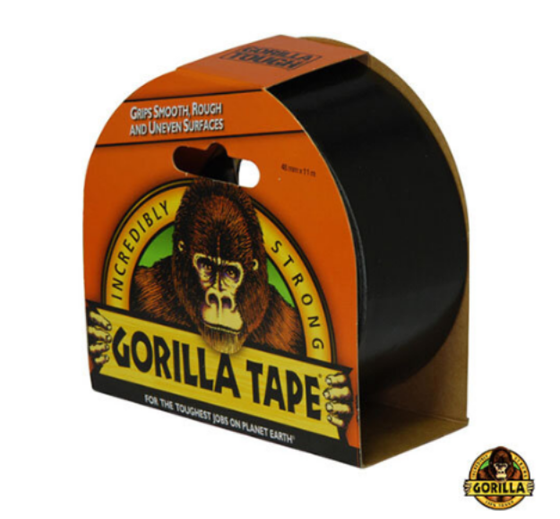 Picture of GORILLA TAPE 2'' x 32Mtr BLACK THICK ADHESIVE TAPE    