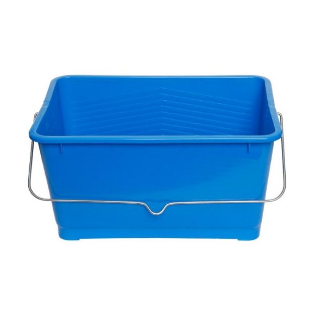 Picture of DOSCO 71018 17Ltr 12'' PLASTIC PAINT BLUE BUCKET B1  Paint Scuttle  