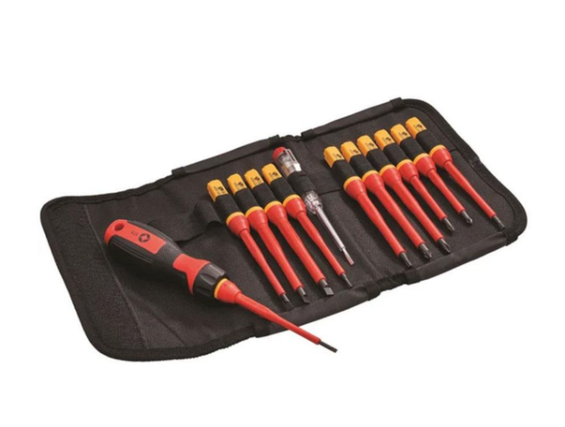 Picture of XM24 Faithfull 13 Piece Quick Change VDE Screwdriver Set XMS24VDEKIT