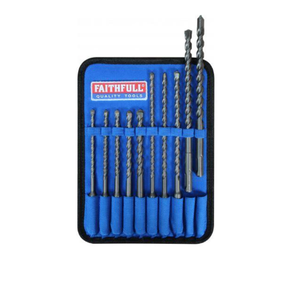 Picture of XM24 Faithfull 10 Piece SDS Drill Bit Set XMS24SDSSET