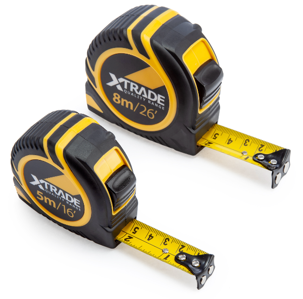 Picture of XTrade X0900028 Metric/Imperial Measuring Tape Twinpack 5m + 8m(EPT Annual Christmas Sale Special Offer Price)