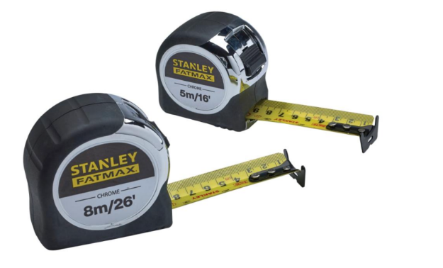 Picture of Stanley STA043041 Twin Pack Chrome Pocket Tapes 5m/16ft & 8m/26ft 