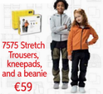 Picture of SNICKERS 7575 CHRISTMAS JUNIOR TROUSER PACK - 7575 Stretch Trousers, kneepads, and a beanie only €59