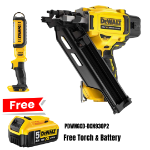 Picture of Dewalt DCN930P2 18V XR Brushless 2 Speed Framing Nailer 50-90mm Length 2.8-3.3 Diameter 4.1kg C/W 2 x 5.0Ah Batteries & Charger In Box + Claim Free Torch & Battery