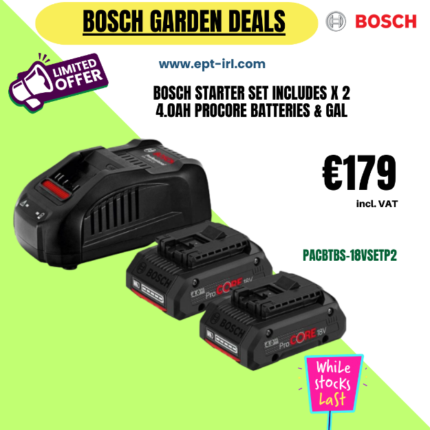 Picture of Bosch Starter Set Includes x 2 4.0Ah Procore Batteries & GAL 